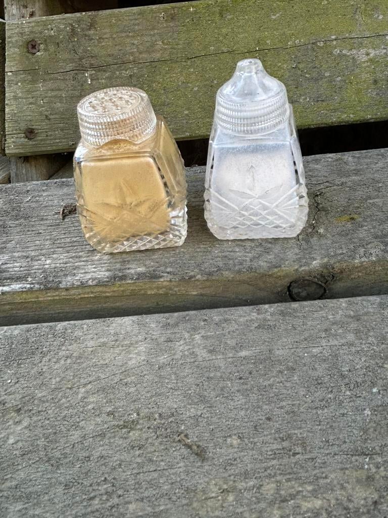 Peper en zout stel kristal, Antiek en Kunst, Ophalen of Verzenden