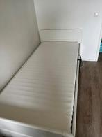 Bed 90 200 wit en verstelbaar, Verstelbaar, 90 cm, Eenpersoons, Wit