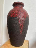 West-Germany vaas Fohr Keramik fat lava 50 cm, Overige kleuren, 50 tot 75 cm, Aardewerk of Porselein, Ophalen of Verzenden