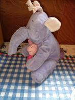 Lollifant knuffel met Knorretje knuffeltje 24 cm groot, Ophalen of Verzenden, Zo goed als nieuw, Overige typen
