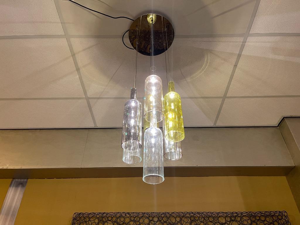 Tomasucci 7 Lights Chandelier Bottles bij TheReSales, Ophalen of Verzenden, Zo goed als nieuw, Glas, Minder dan 50 cm