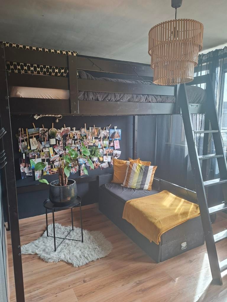 Ikea hoogslaper, Ophalen, Gebruikt, Hoogslaper, Tweepersoons