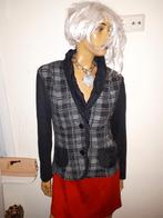 Geruite jas met zwarte mouwen van gerry Weber maat 40, Maat 38/40 (M), Overige kleuren, Ophalen of Verzenden, Zo goed als nieuw