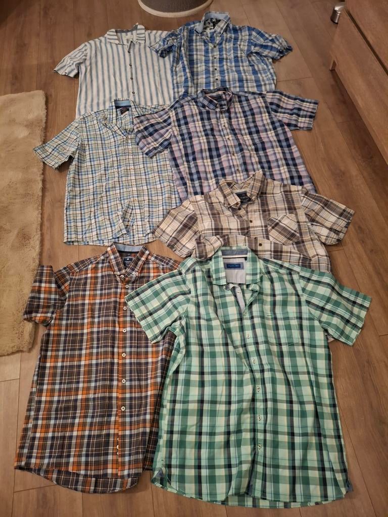 Merk overhemden L, Kleding | Heren, Overhemden, Ophalen of Verzenden, Zo goed als nieuw, Blauw, Halswijdte 41/42 (L)