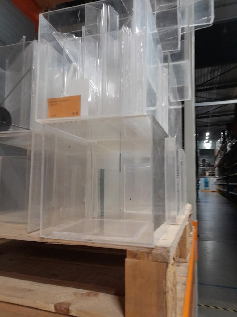 Plexiglas bakjes en Plexiglas plaatjes, Ophalen, Gebruikt, Kunststof, Overige typen