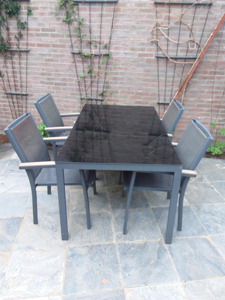 Aluminium tuinset, Ophalen, Gebruikt, Aluminium