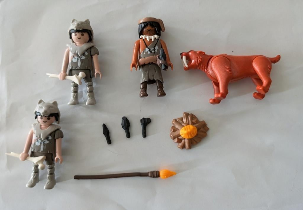 Playmobil Prehistorie: Holbewoners & Sabeltandtijger, Ophalen of Verzenden, Zo goed als nieuw, Los playmobil