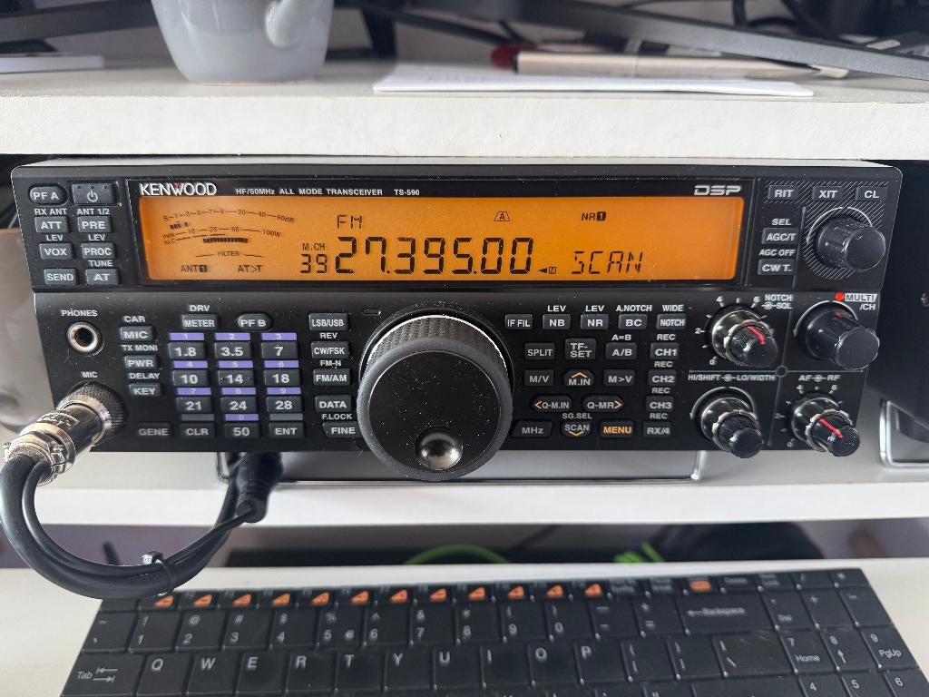 COMPLETE Kenwood TS-590S HFSet Antenne Voeding Topstaat, Telecommunicatie, Ophalen of Verzenden, Zo goed als nieuw, Zender en Ontvanger