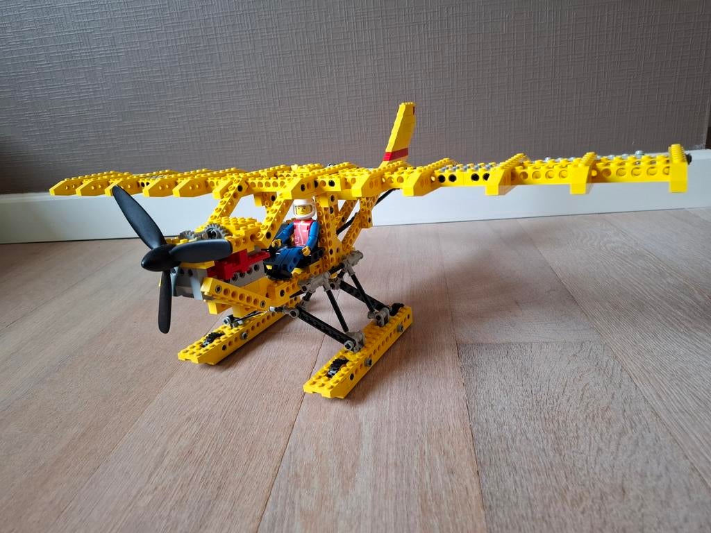 Vintage Lego 8855 propellervliegtuig + bouwplan, Kinderen en Baby's, Speelgoed | Duplo en Lego, Ophalen of Verzenden