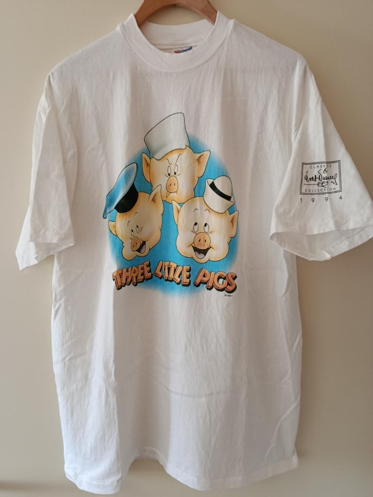 Three Little Pigs promo shirt 1994, Ophalen, Maat 56/58 (XL), Zwart