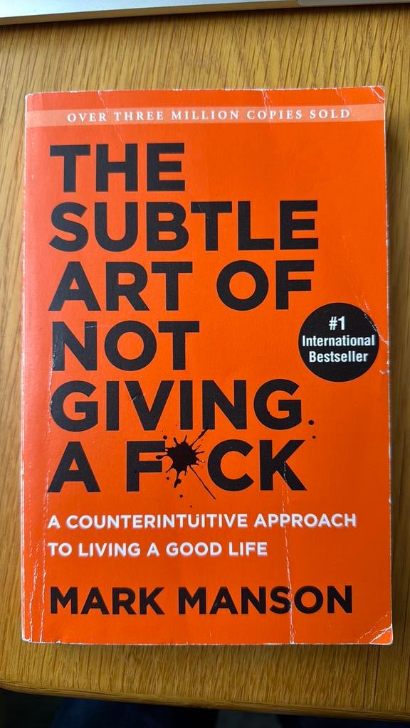 Mark Manson The Subtle Art of Not Giving a Fuck Engelstalig, Ophalen of Verzenden, Gelezen