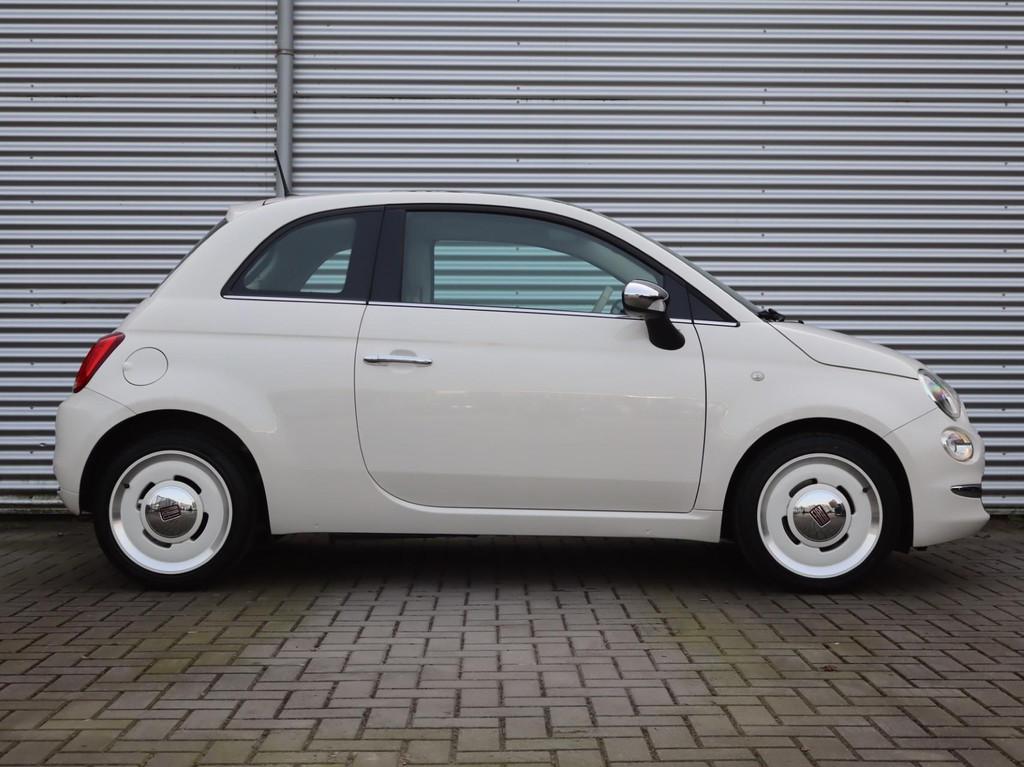 Fiat 500 0.9 TwinAir Turbo 80pk Anniversario | Panoramadak |, Auto's, Fiat, Voorwielaandrijving, 12 maanden, Stof, Gebruikt