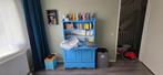 Blauwe commode opberg kast/ bureau/boekenkast, Gebruikt, 50 tot 70 cm, 105 cm of meer, Ophalen of Verzenden