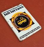 Redelijk zeldzaam emaille waarschuwingsbord tram/sneltram🚊, Reclamebord, Gebruikt, ., Ophalen of Verzenden