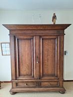 eiken houten kast, Huis en Inrichting, Ophalen, Donker Eikenhout (zie foto), Met deur(en), 200 cm of meer
