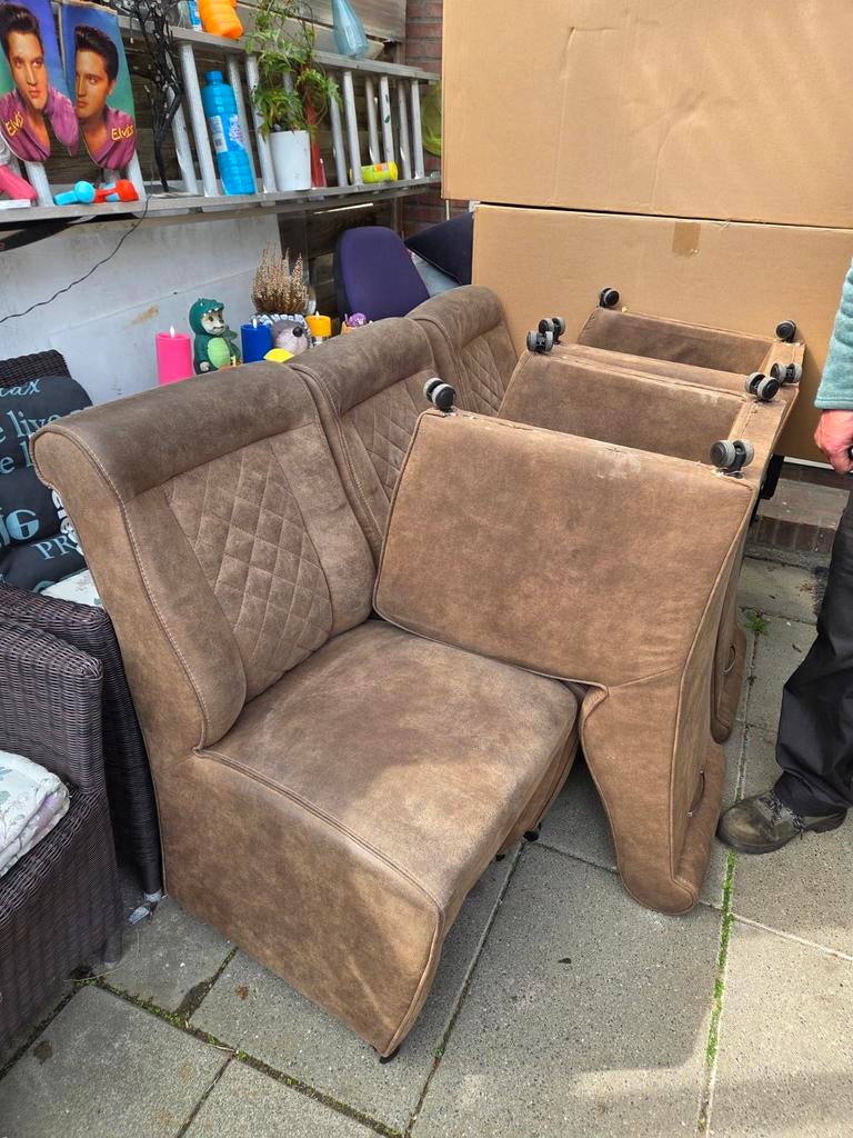 Eetkamerstoelen 6x, Ophalen of Verzenden, Gebruikt, Minder dan 75 cm, Minder dan 150 cm