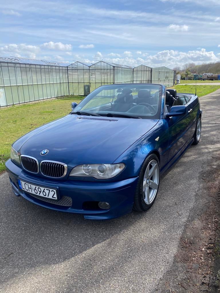 Bmw e46 cabrio 330ci, Auto's, Zwart, Cabriolet, Blauw, Leder