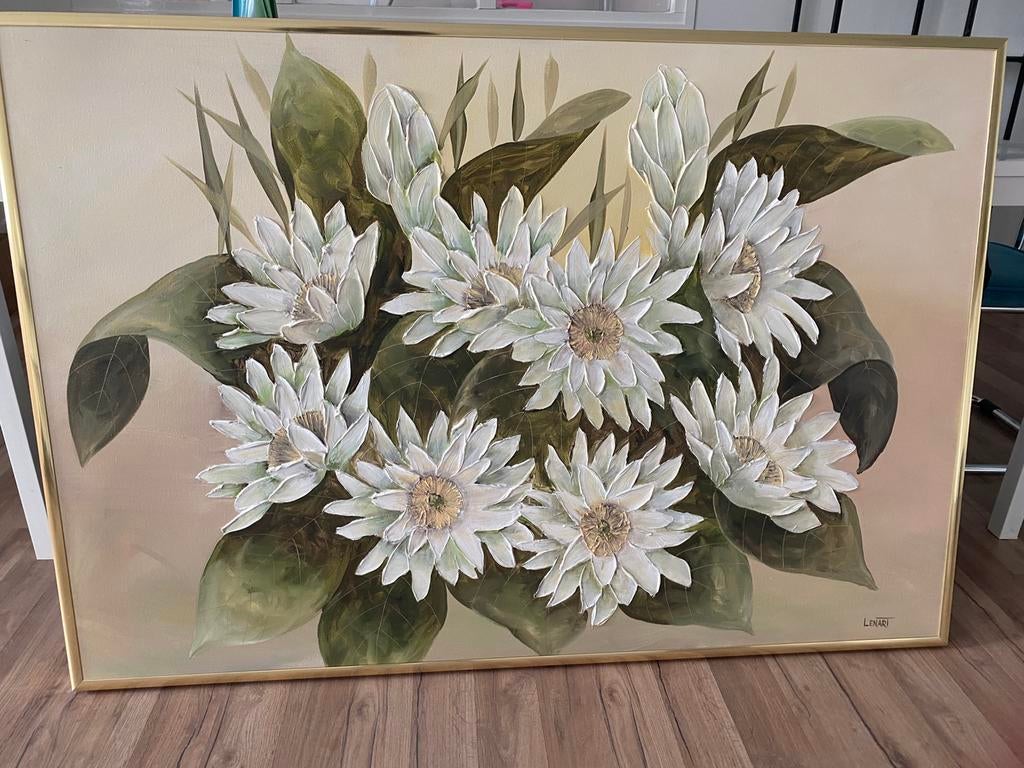 Olieverfschilderij van Lenart Waterlelies, Ophalen