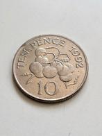 Munt 10 Pence Bailiwick of Guernsey 1992, Postzegels en Munten, Munten | Europa | Niet-Euromunten, Ophalen of Verzenden, Overige landen