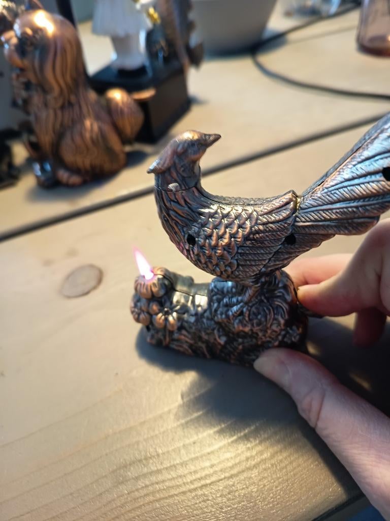 Vintage Fazant Aansteker - Decoratief en Functioneel, Ophalen of Verzenden
