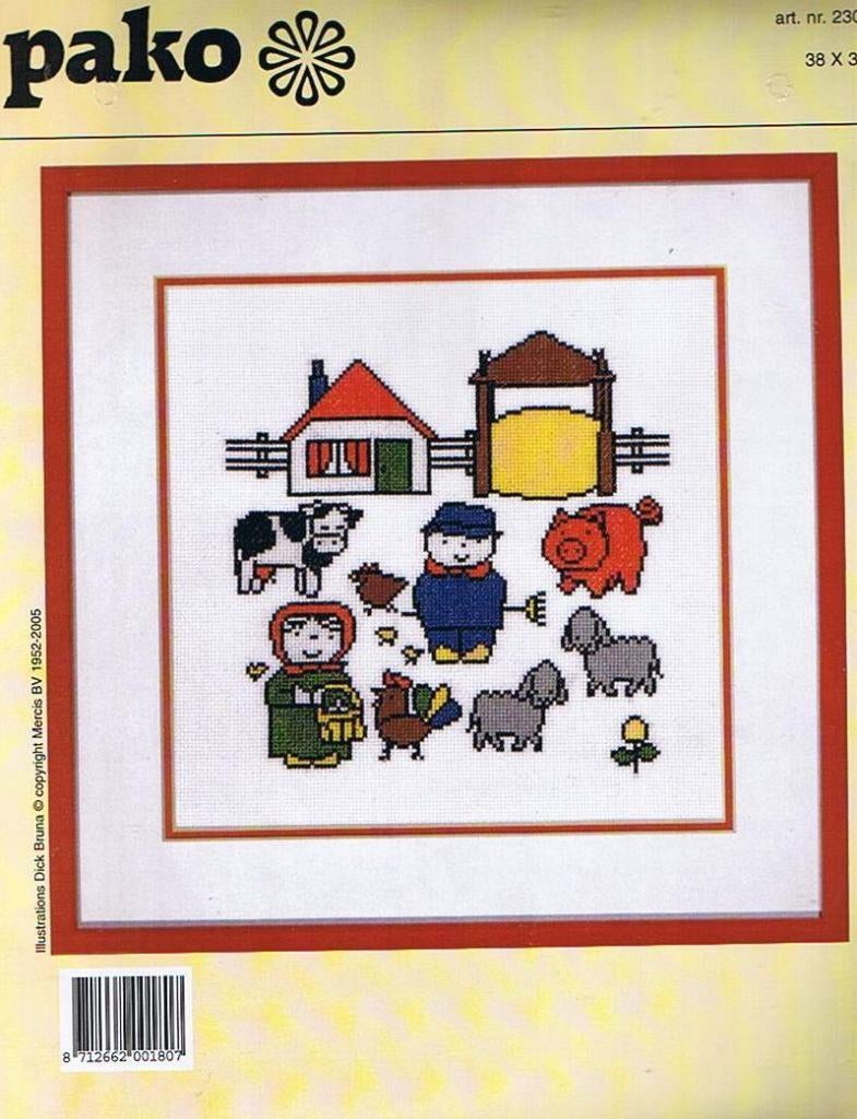 Cado Nijntje borduurpakket  op de Boerderij, Ophalen of Verzenden, Nieuw, Handborduren, Borduurpakket