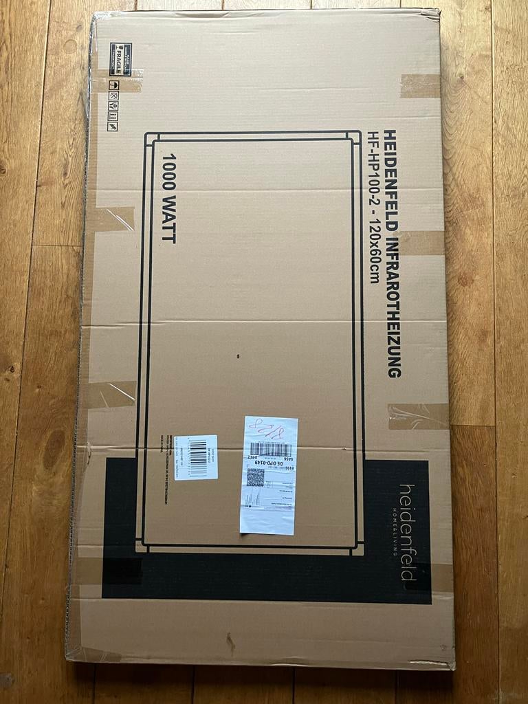 Heidenfeld Infrarood Paneel 1000W - Nieuw in doos verwarming, Doe-het-zelf en Verbouw, Verwarming en Radiatoren, Ophalen, Radiator