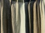 2 vintage groenen gordijnen grof geweven, Huis en Inrichting, Stoffering | Gordijnen en Lamellen, Ophalen of Verzenden, Zo goed als nieuw