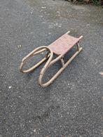 Houten slee met geweven zitting, Ophalen, Gebruikt, Hout