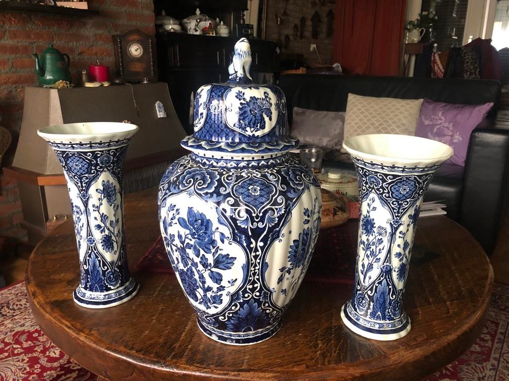 Delftsblauw Kaststel - Royal Sphinx Boch, Antiek en Kunst, Antiek | Keramiek en Aardewerk, Ophalen