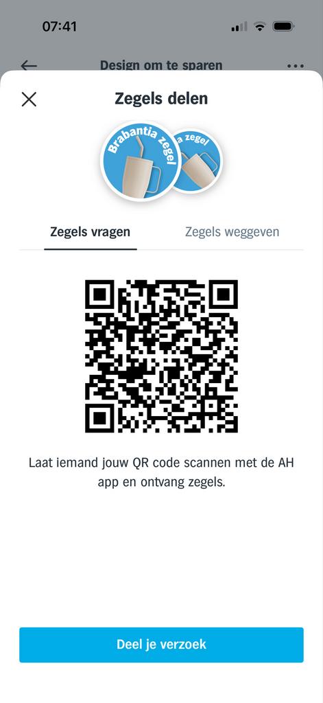 Gezocht: AH Brabantia zegels voor verhuizing, Ophalen, Nieuw, Overige typen