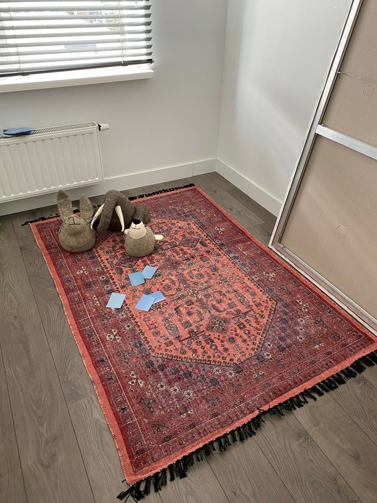 Bloomingville vloerkleed Isrim 180x120 Perzisch tapijt look, 100 tot 150 cm, Ophalen of Verzenden, Zo goed als nieuw, 150 tot 200 cm