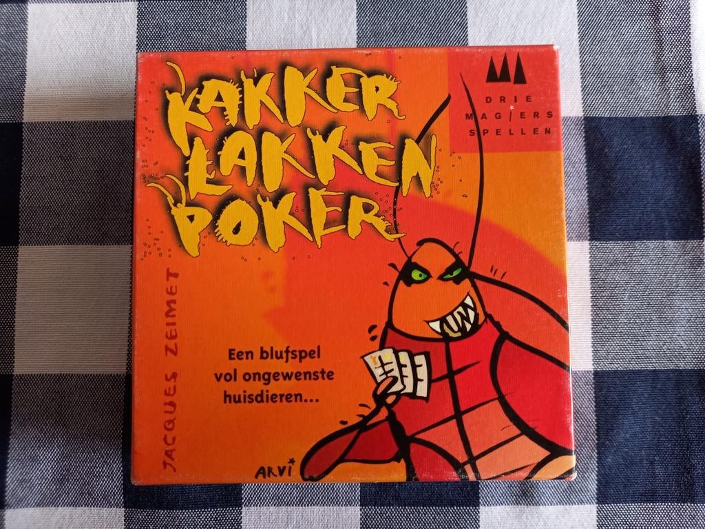 Kakkerlakken poker kaartspel, Hobby en Vrije tijd, Gezelschapsspellen | Kaartspellen, Ophalen of Verzenden, Zo goed als nieuw