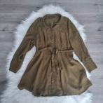 Zara overhemdjurk olijfgroen - Maat XL, Kleding | Dames, Zara, Maat 46/48 (XL) of groter, Ophalen of Verzenden, Zo goed als nieuw