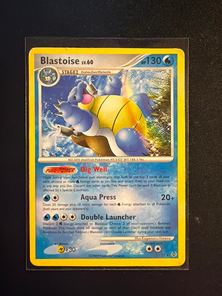 Blastoise (2/127), Ophalen of Verzenden, Gebruikt, Losse kaart