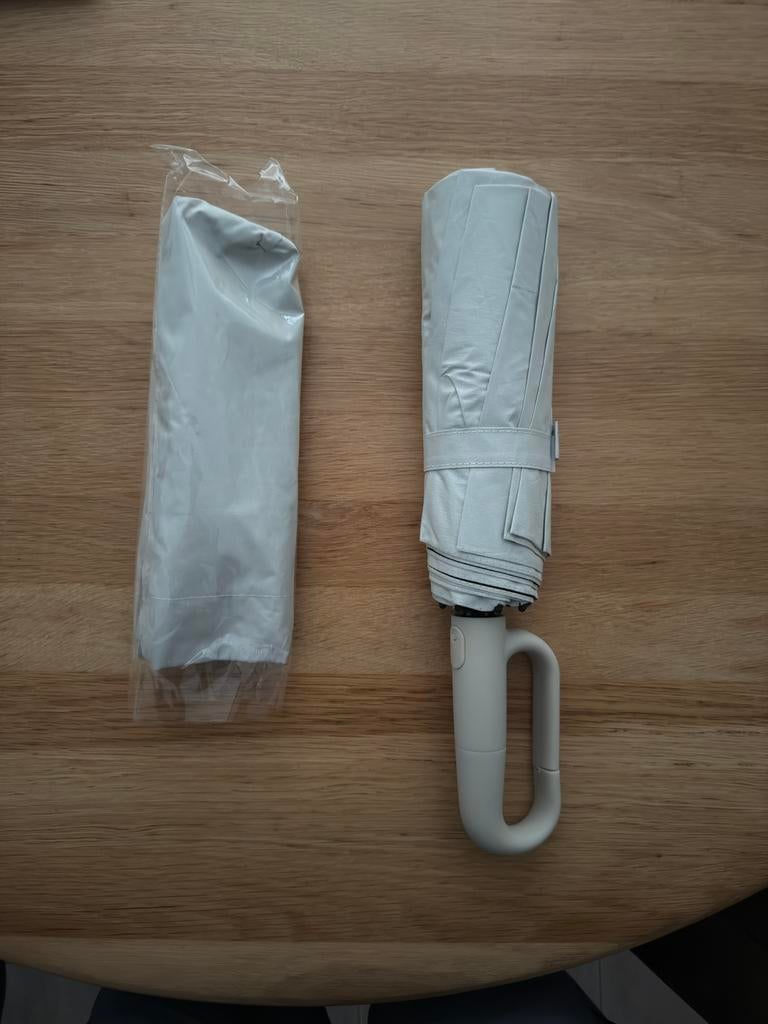 Witte moderne automatische paraplu’s, Sieraden, Tassen en Uiterlijk, Paraplu's, Ophalen of Verzenden, Nieuw, Wit