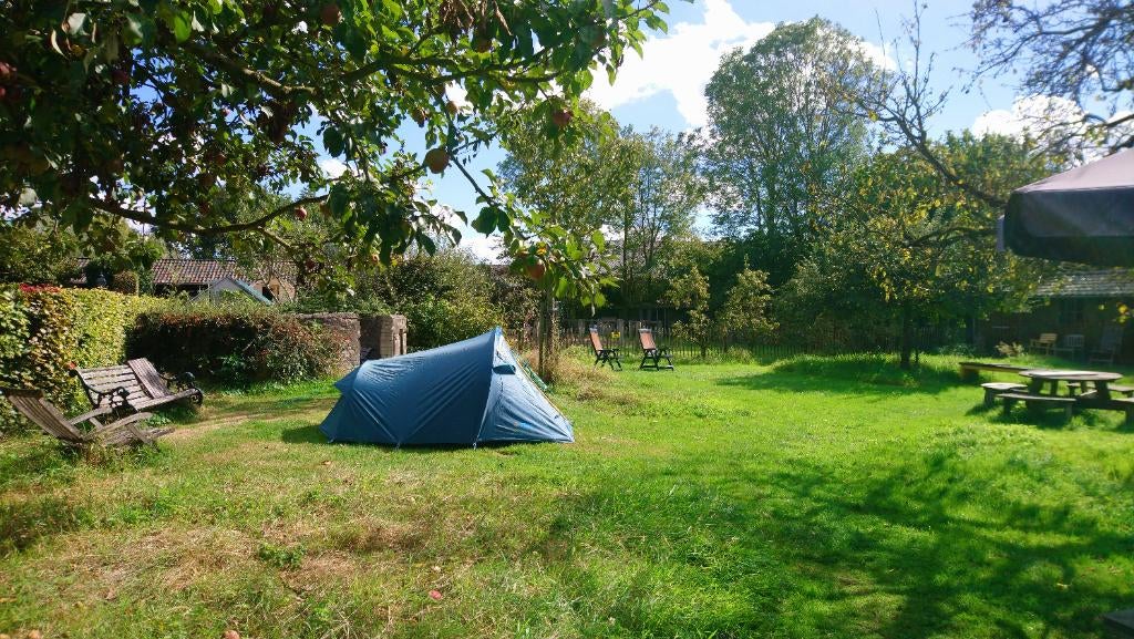 Kleine 2 persoons tent merk Vango, Caravans en Kamperen, Ophalen, Zo goed als nieuw, Tot en met 2