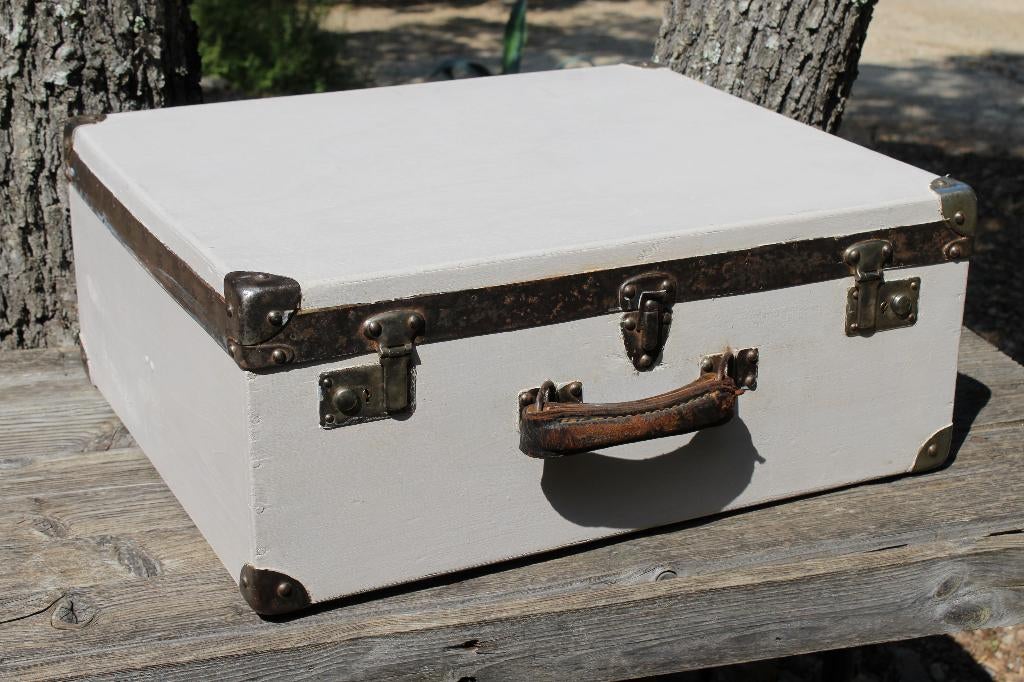 Brocante - Forse Franse houten koffers!, Ophalen of Verzenden, Gebruikt, Overige materialen, 50 tot 60 cm