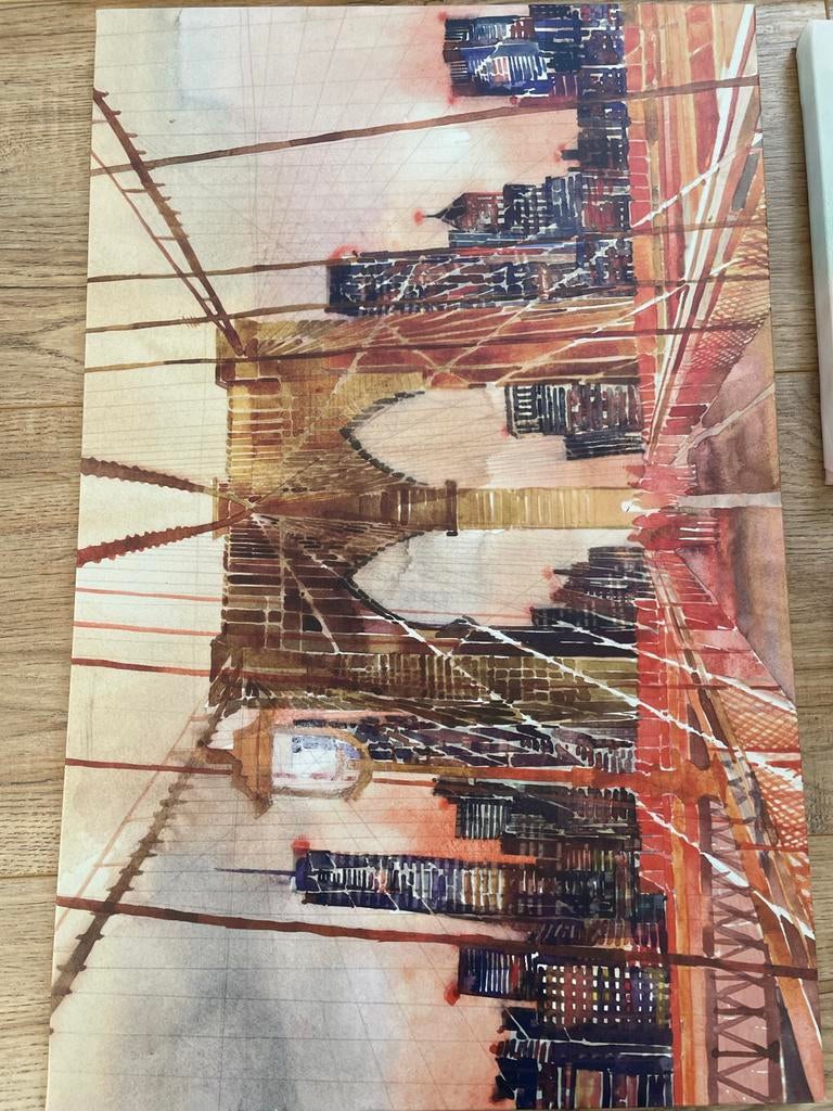 Ikea Canvas Schilderij, Ophalen, 50 tot 75 cm, Zo goed als nieuw, Schilderij