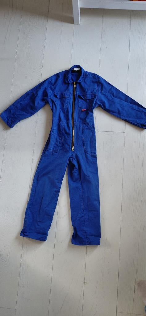 Havep blauwe overall met rits - Maat 134, Overige typen, Jongen of Meisje, Ophalen of Verzenden, Zo goed als nieuw