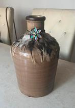 Godly keramieken vaas met Swarovski steentjes, 30cm, Overige kleuren, Aardewerk of Porselein, Ophalen of Verzenden, Zo goed als nieuw