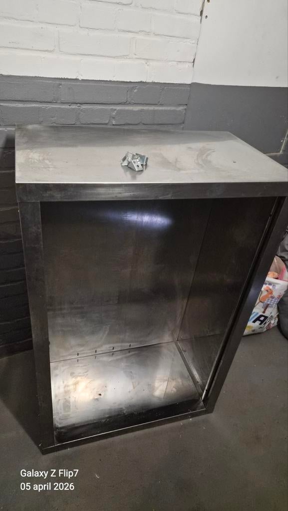 RVS Servicetafel / Horecatafel met kast, Ophalen of Verzenden