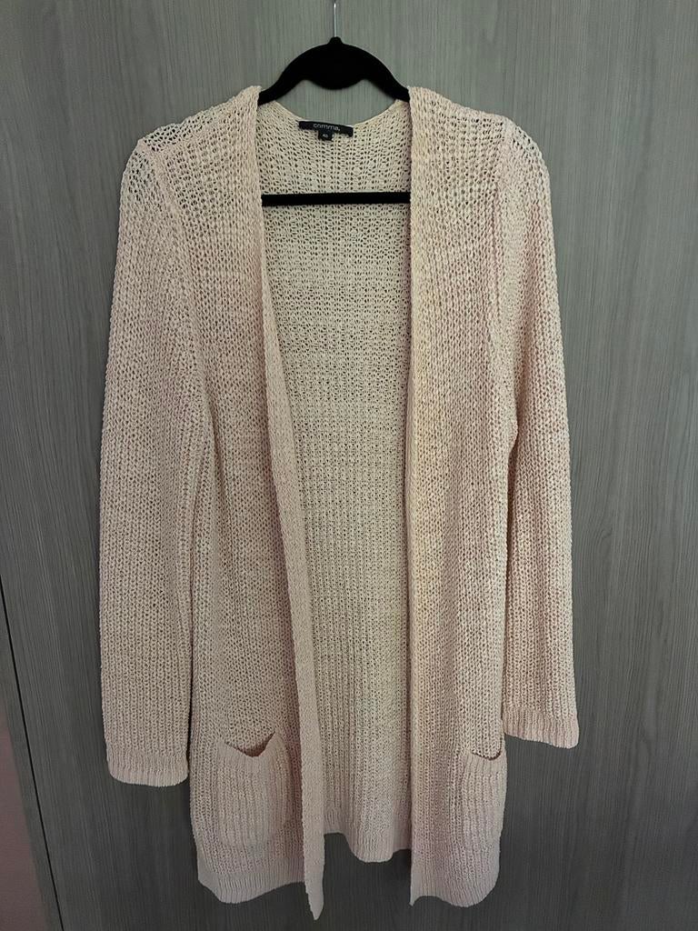 Lang vest , zalm kleur , maar 42 , merk comma, Ophalen, Zo goed als nieuw, Maat 42/44 (L), Roze