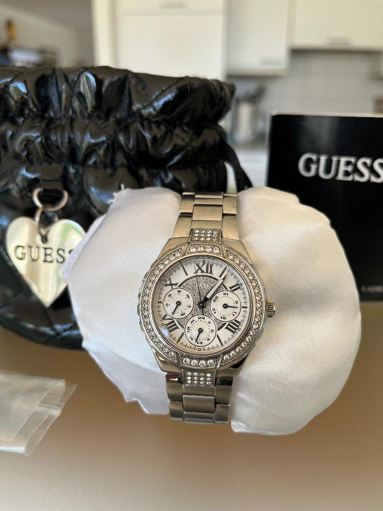 Dames pols horloge, Staal, Staal, Guess, Polshorloge