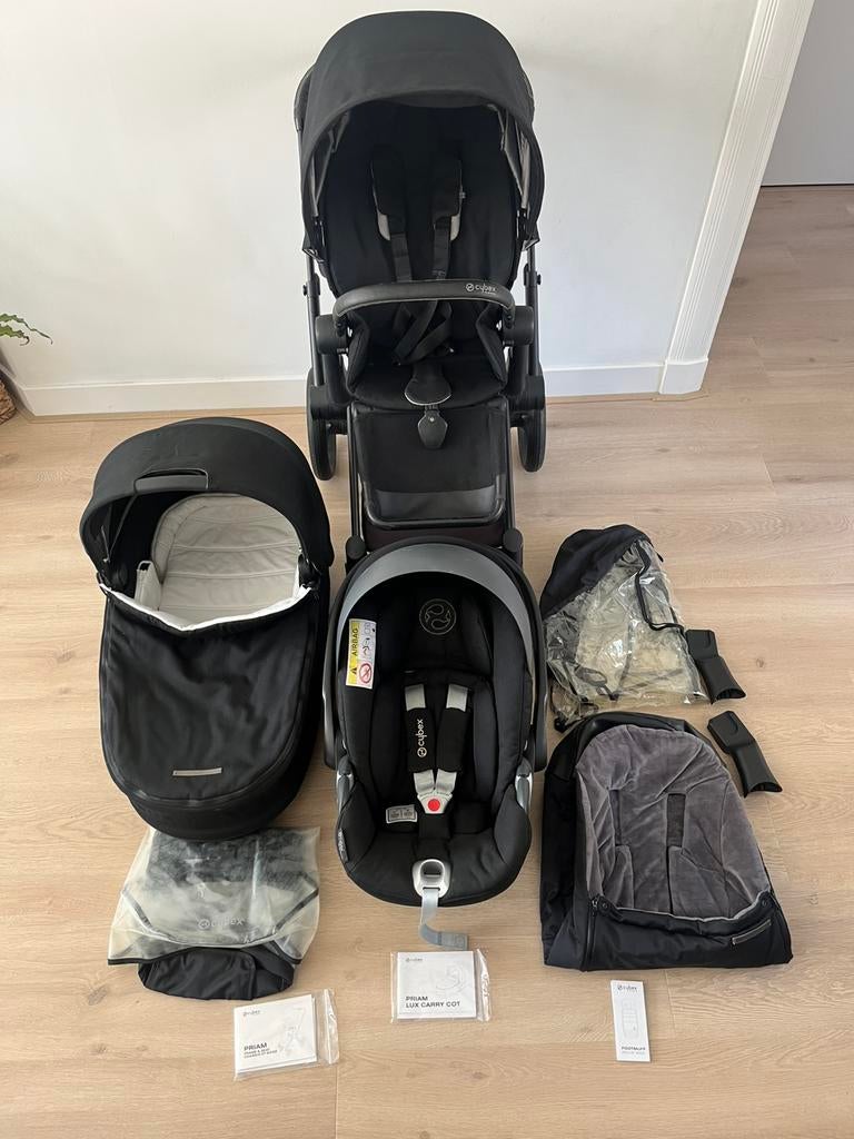 Cybex priam platinum, Gebruikt, Verstelbare duwstang, Ophalen, Kinderwagen
