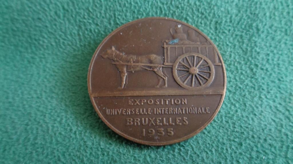 Hondenkar penning  1935 tentoonstelling Les Flanders, Verzenden