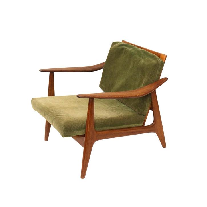 Vintage design fauteuil jaren '60 '70 midcentury stoel, Huis en Inrichting, Fauteuils, Gebruikt, 50 tot 75 cm, 75 tot 100 cm, Verzenden