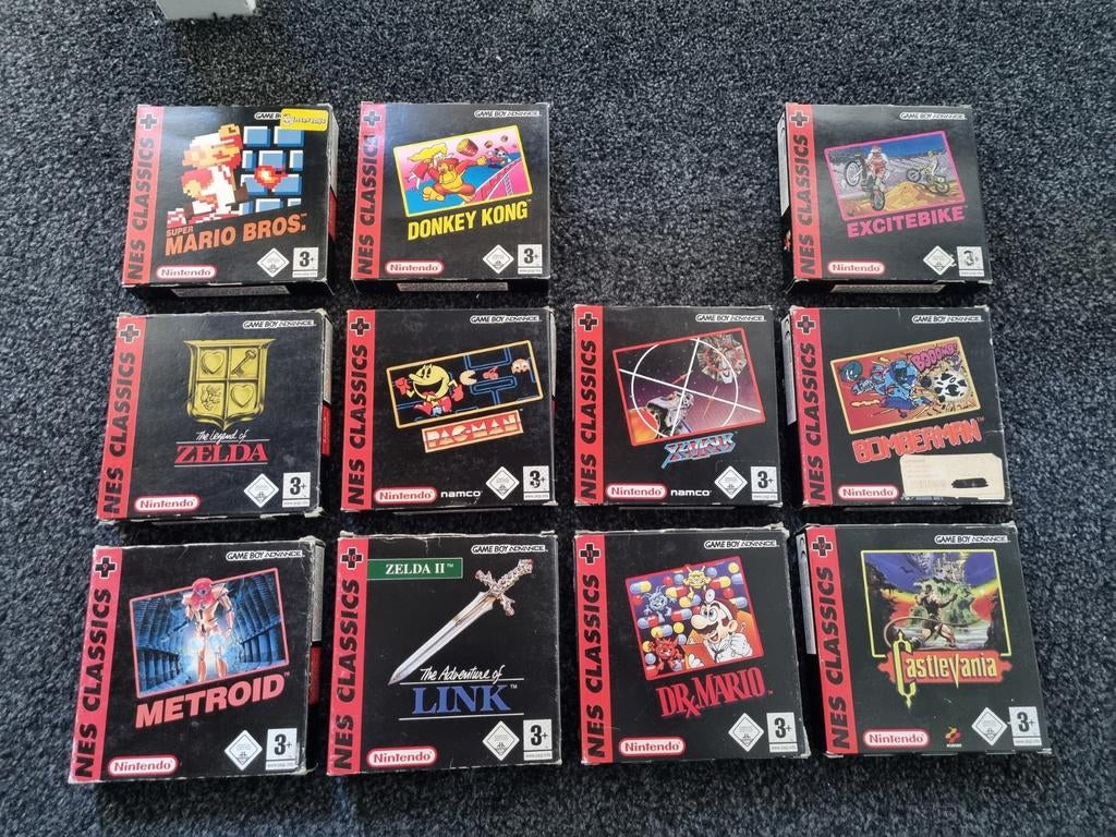 Nes Classics game verzameling CIB voor Gameboy Advance, Spelcomputers en Games, Games | Nintendo Game Boy, Ophalen of Verzenden