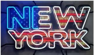 New York neon en veel andere nieuwe USA decoratie neons, Lichtbak of (neon) lamp, Nieuw, Ophalen of Verzenden, Info@americansaleshop.nl