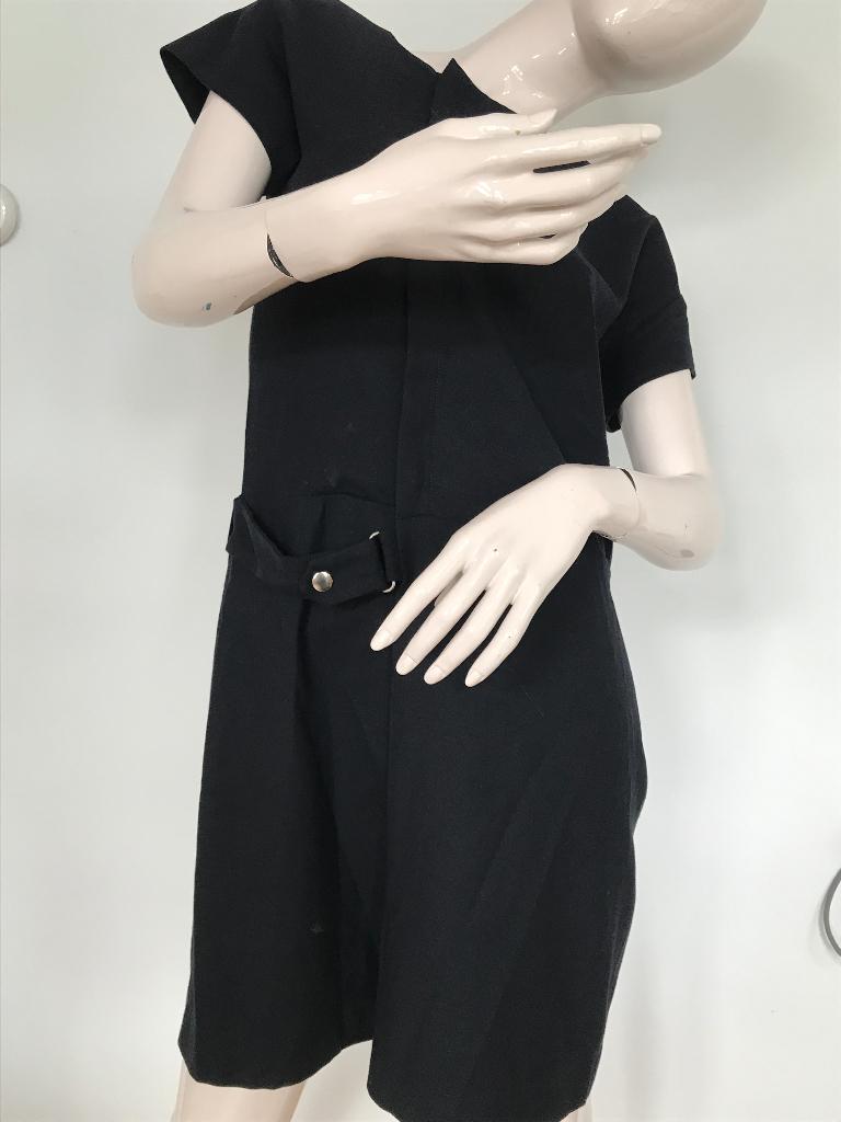 Rue Blanche donkelblauwe jurk/overgooier, Verzenden, Gedragen, Blauw, Knielengte