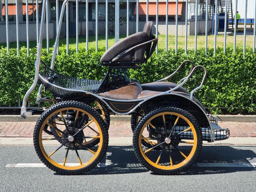 Ergonomic enkelspan marathonwagen, Dieren en Toebehoren, Rijtuigen en Koetsen, Gebruikt, Paard